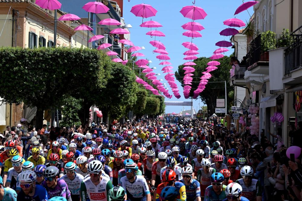 Колоездачите на Giro d'Italia